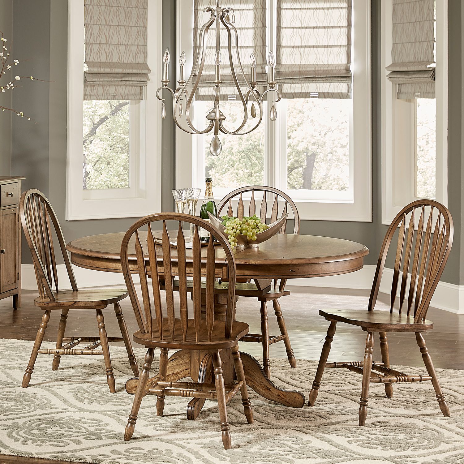 Table et 4 chaises Carolina Crossing 186-CD-5PDS