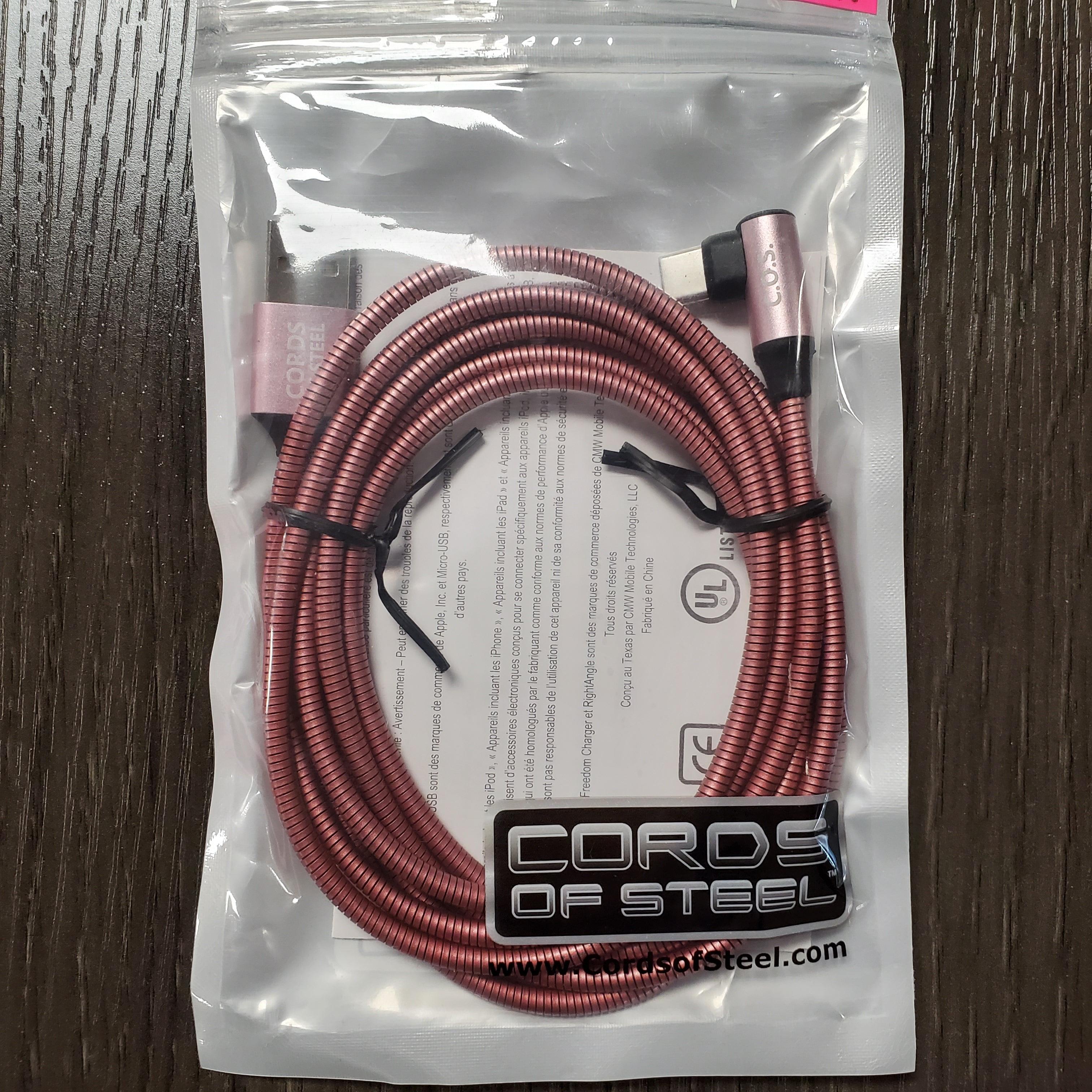 Cordon d'acier type C rose rosé