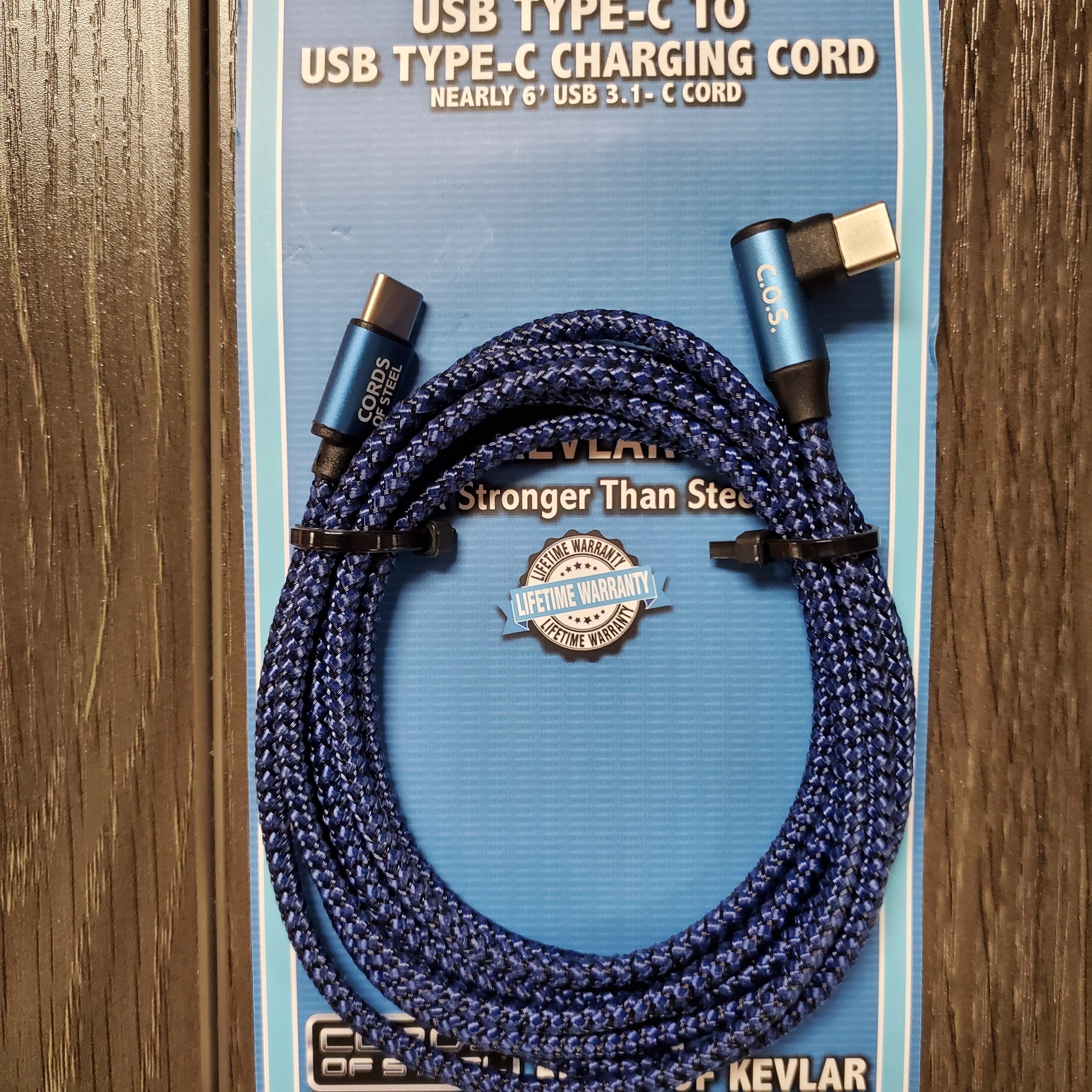 Cordons d'acier tressés de type C bleus