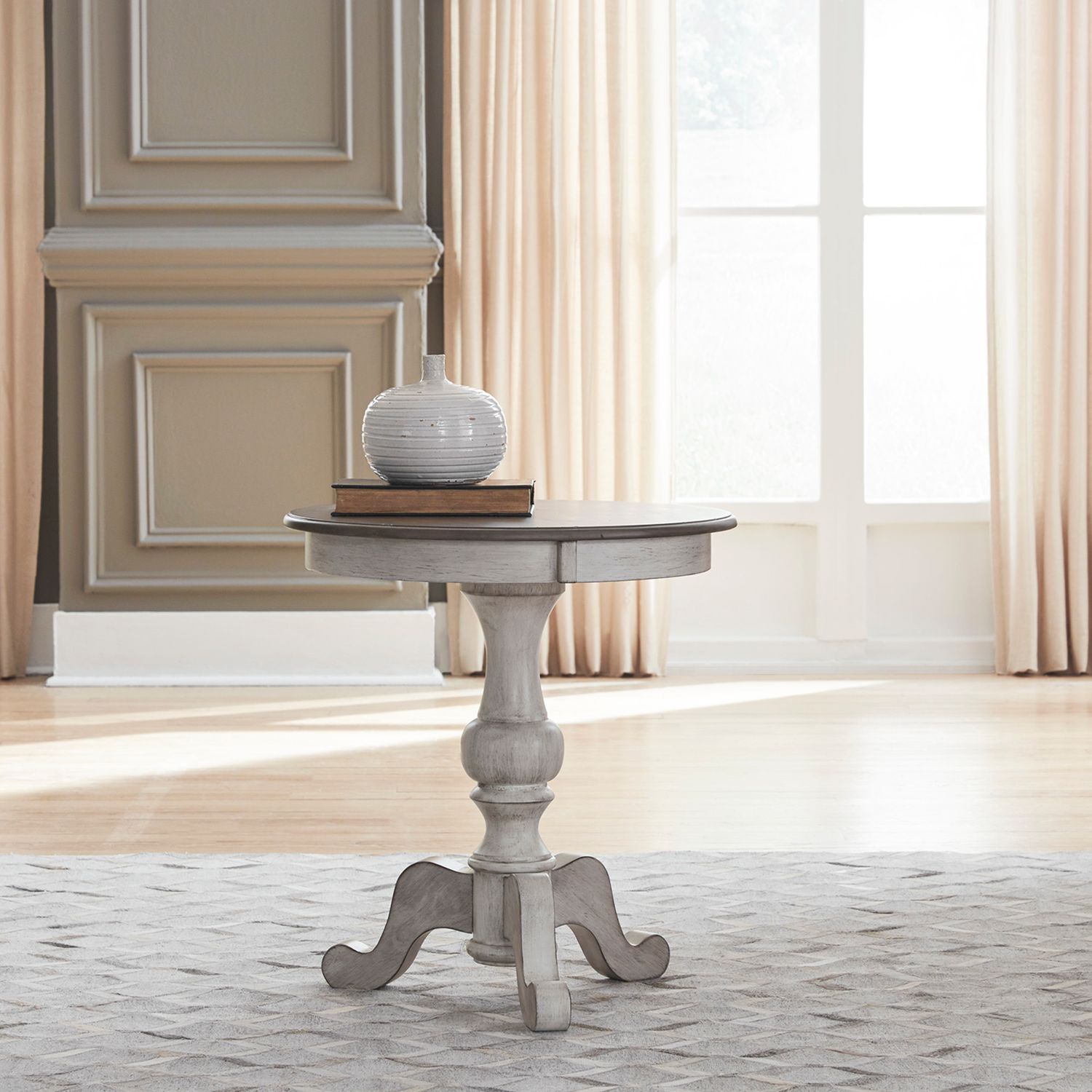 Table d'appoint blanche Ocean Isle 303W-OT1022