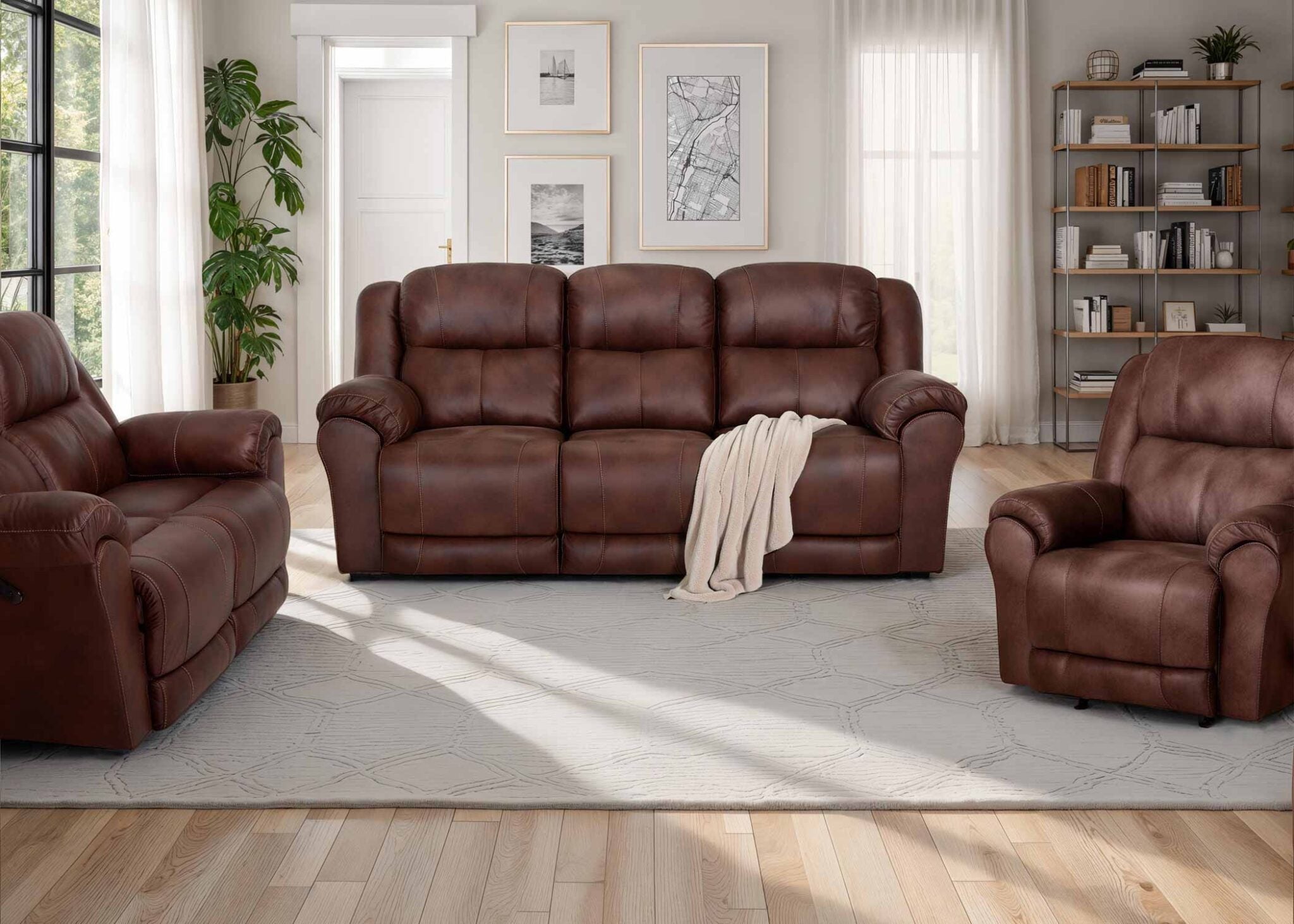 Canapé inclinable Croft Colt Hickory 60642-3089-12