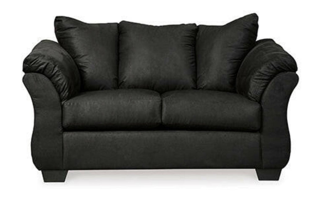 75008 Canapé Darcy noir, causeuse