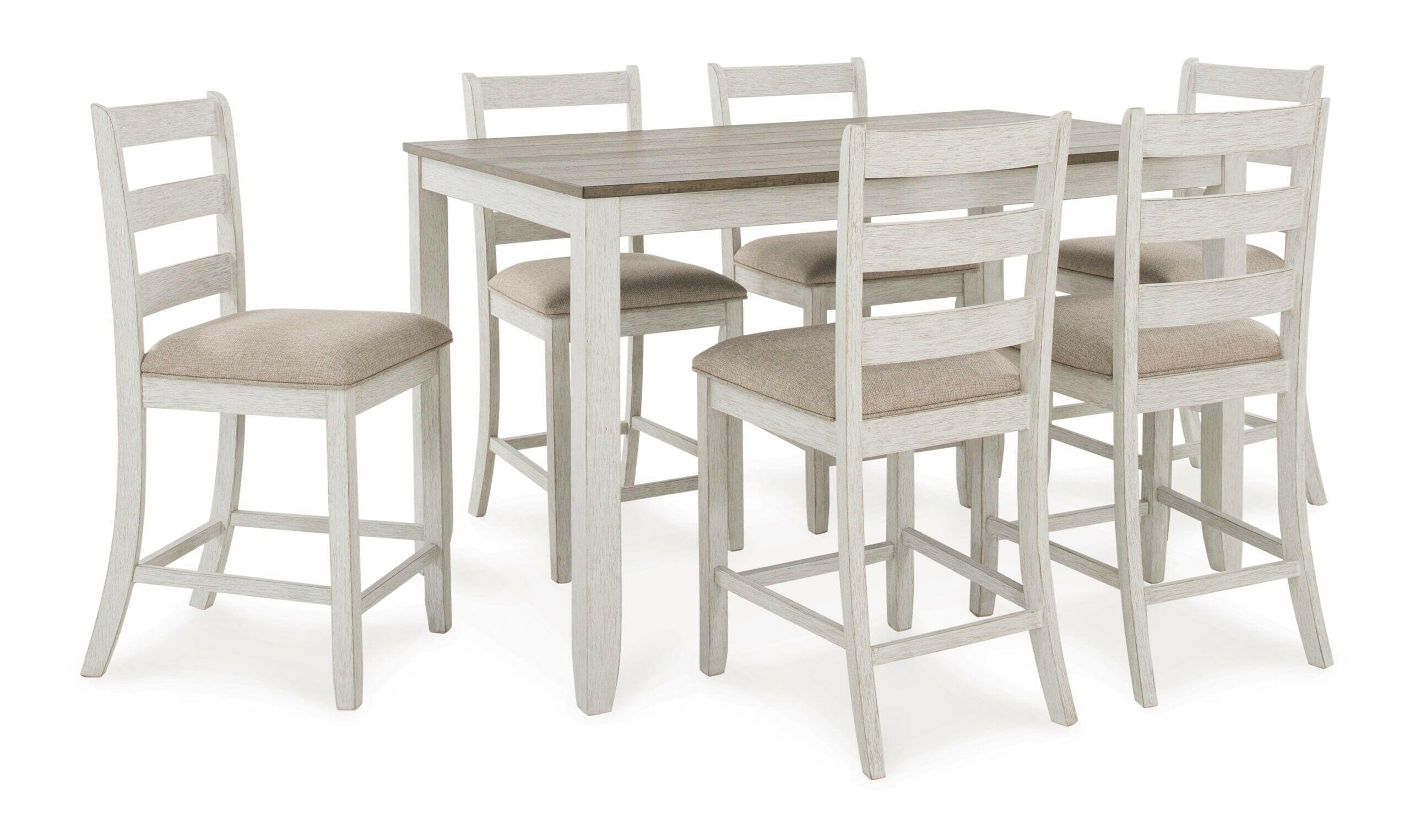 Table de comptoir et 6 chaises Skempton D394-423
