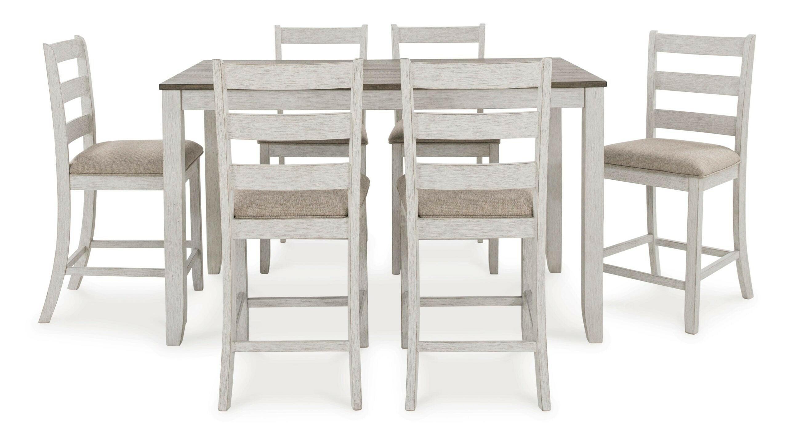 Table de comptoir et 6 chaises Skempton D394-423