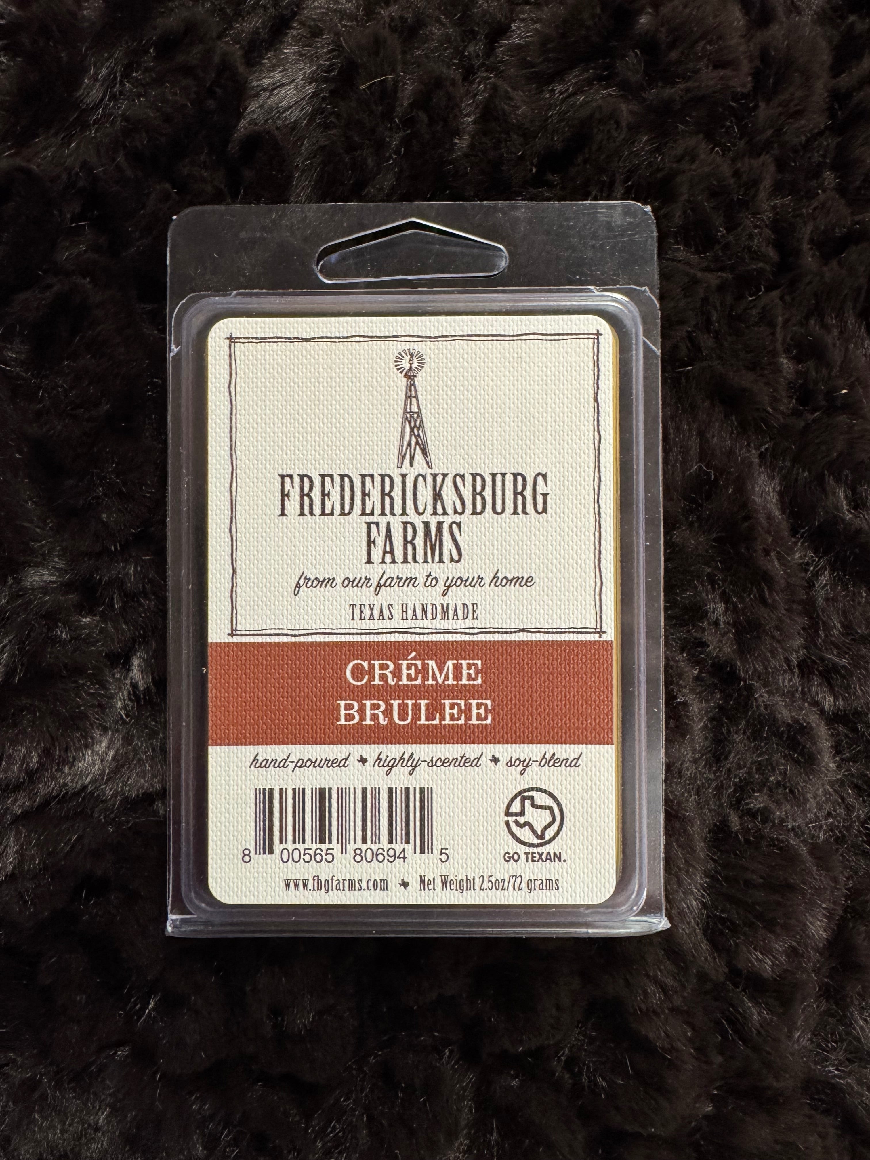 Crème brûlée 2,5 oz de cire fondante