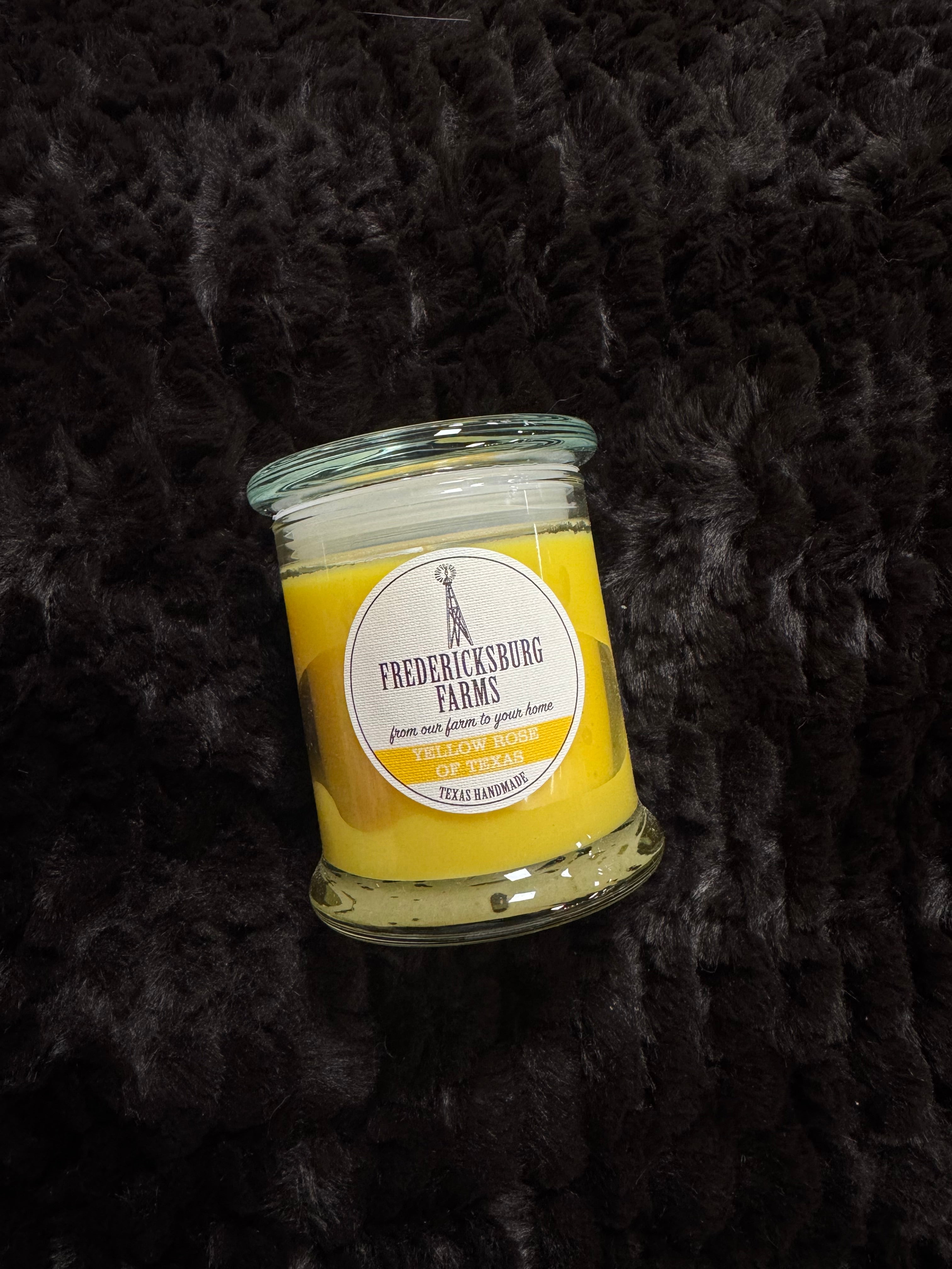 Bougie Rose Jaune du Texas 9oz