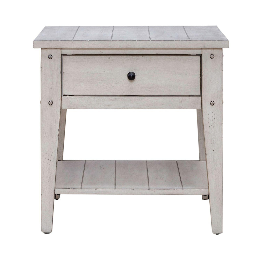 Table d'appoint blanche Lake House 110W-OT1021