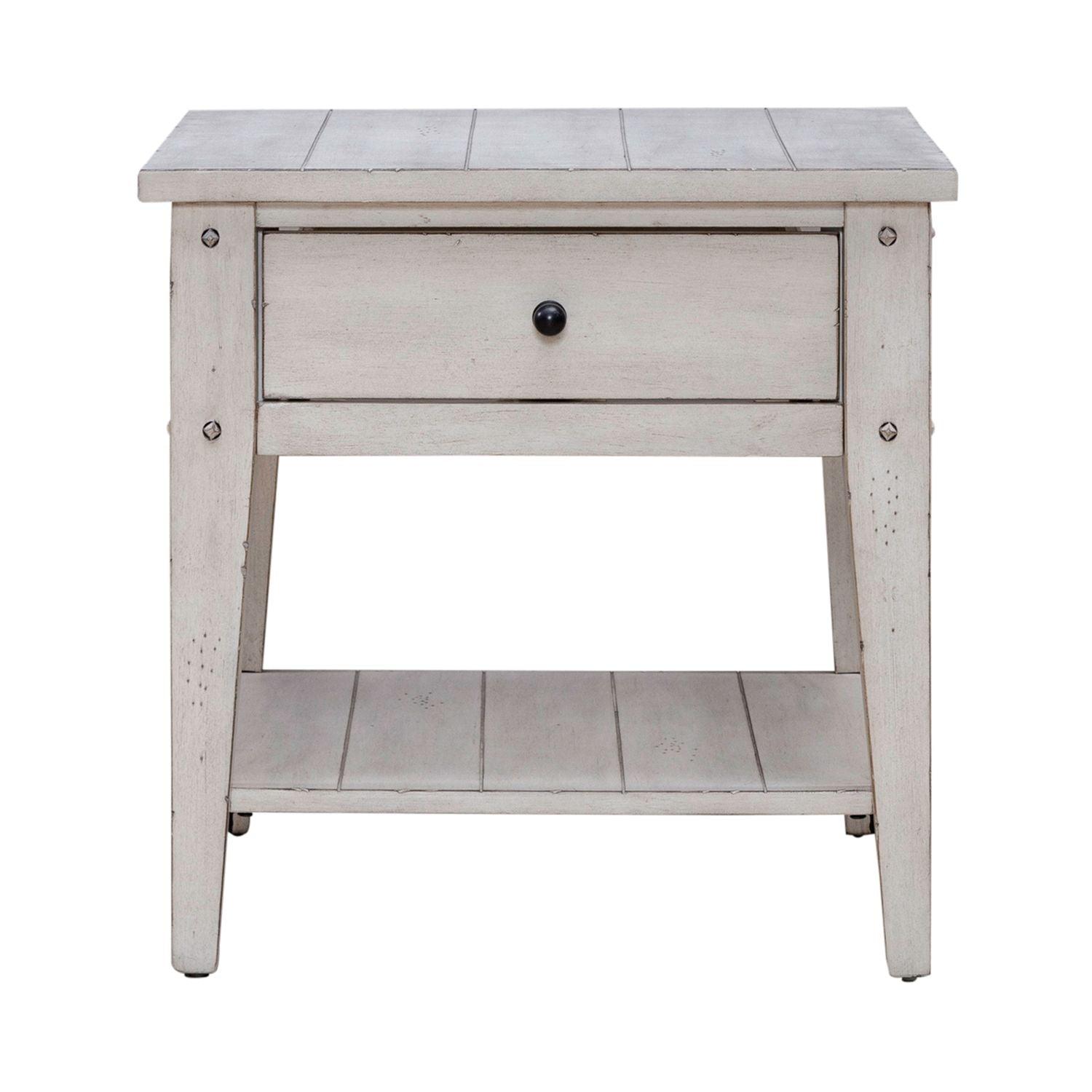 Table d'appoint blanche Lake House 110W-OT1021