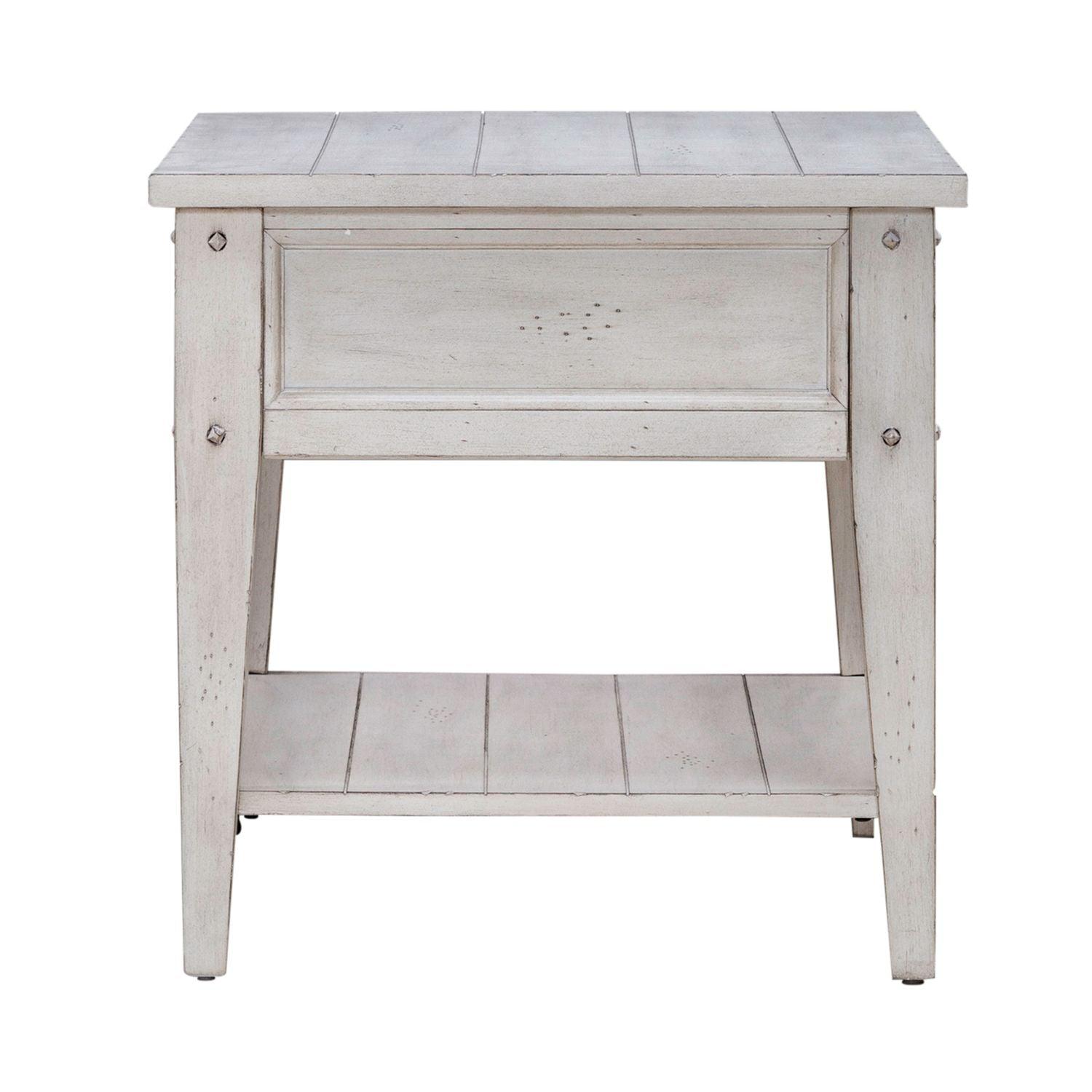 Table d'appoint blanche Lake House 110W-OT1021