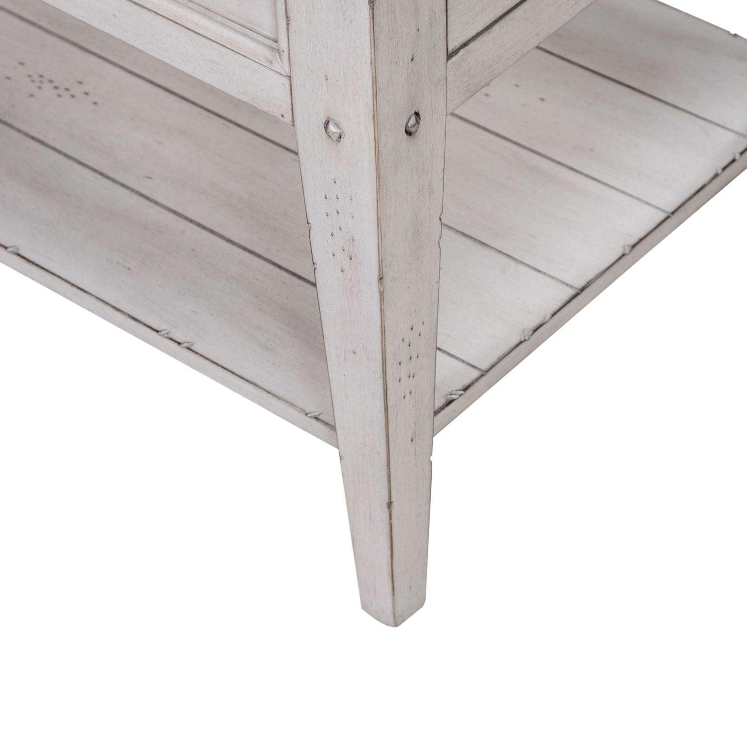Table d'appoint blanche Lake House 110W-OT1021
