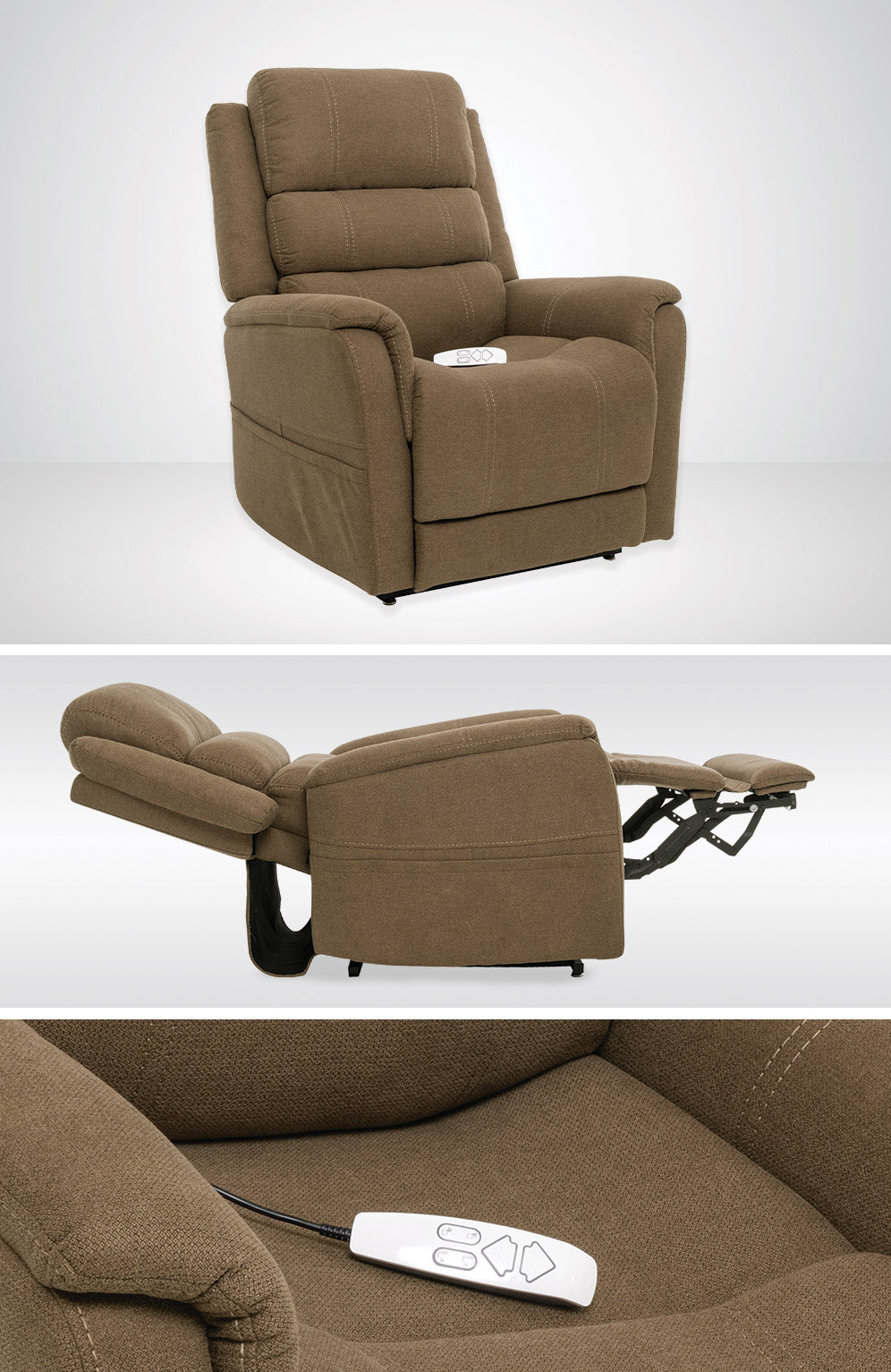 Fauteuil releveur Infi Attain Merino Latte MM3603-VMT-A01