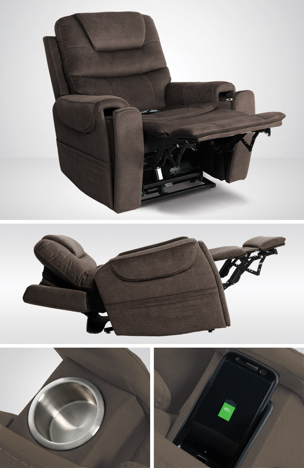 Fauteuil releveur Infi Elite Arula Mink MM3900-MKA-H0B