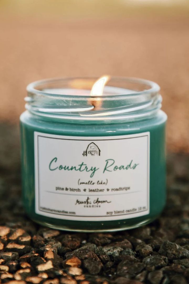 Bougie au charme rustique Country Roads 12 oz