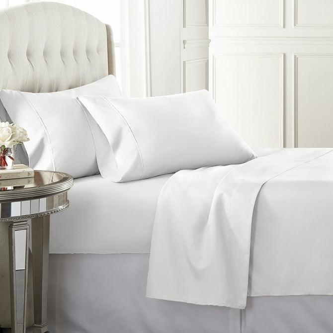 Draps en bambou King Size Blanc SS 817165015004 