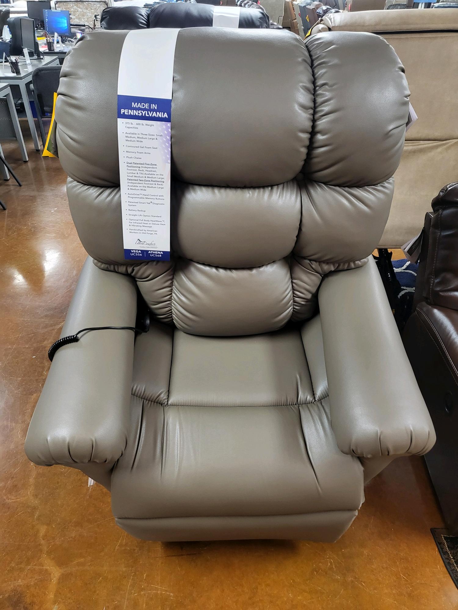 Fauteuil releveur Vega Medium Lage Brisa Shiitake UC556-MLA-DST-USH
