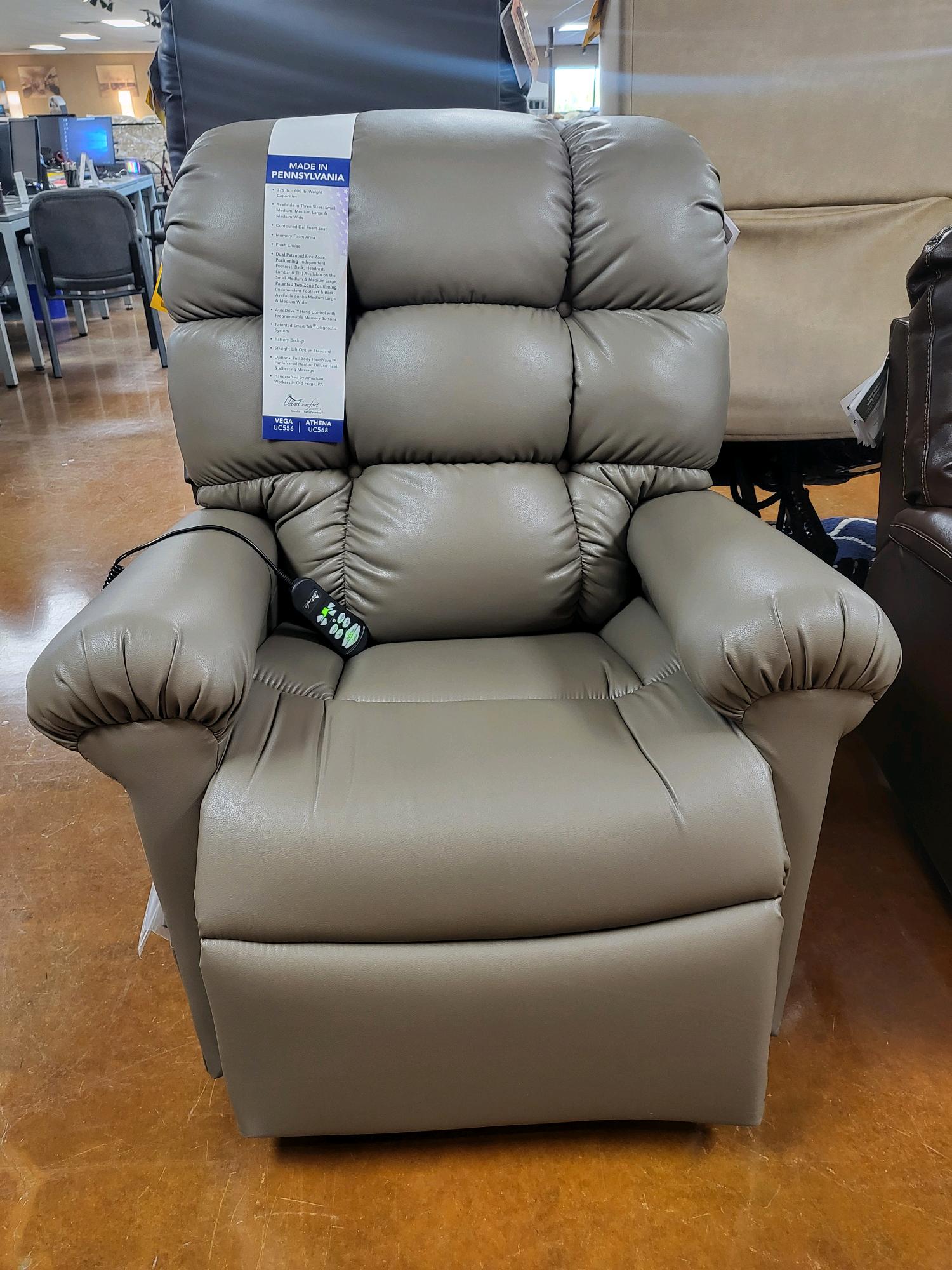 Fauteuil releveur Vega Medium Lage Brisa Shiitake UC556-MLA-DST-USH