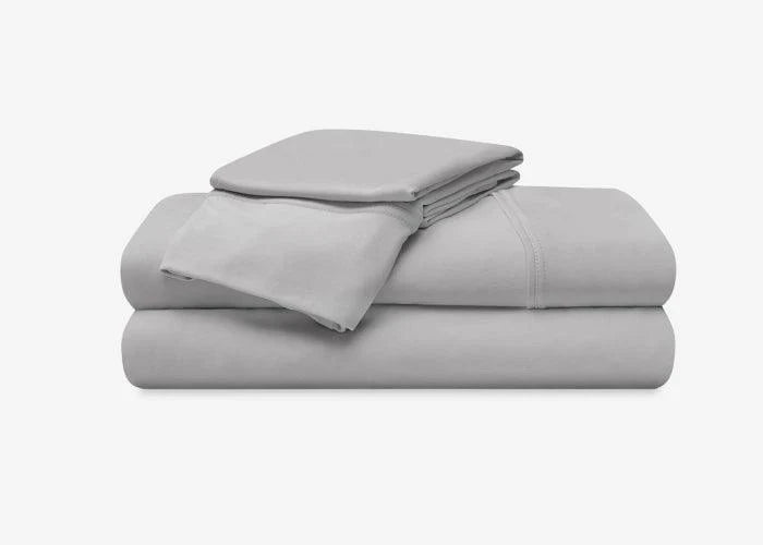 Parure de draps Ver-Tex gris clair pour lit Queen size