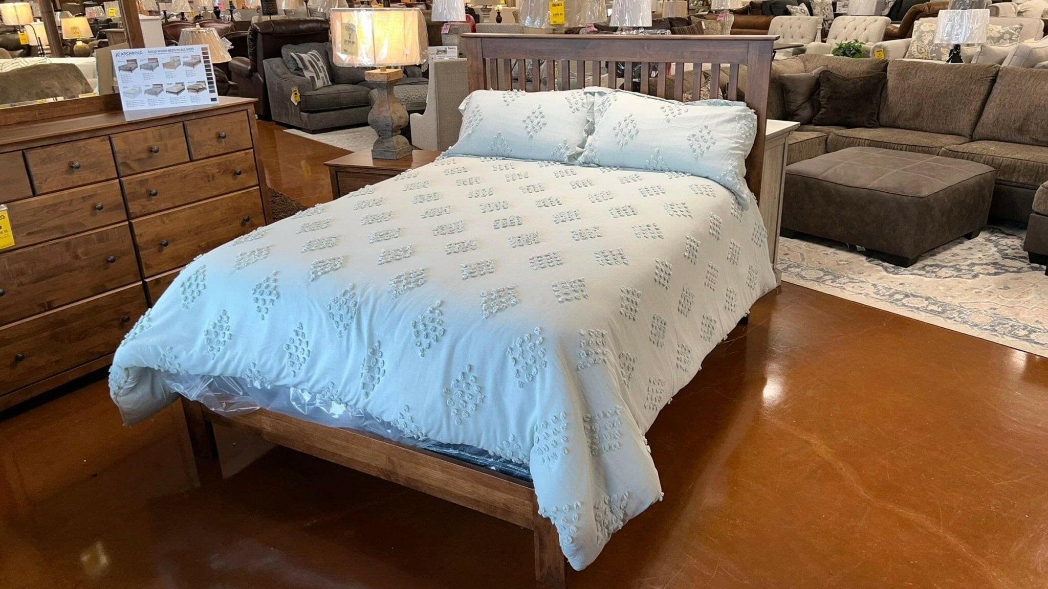 Lit Queen Size Shaker Marron Toscane 61353/612981